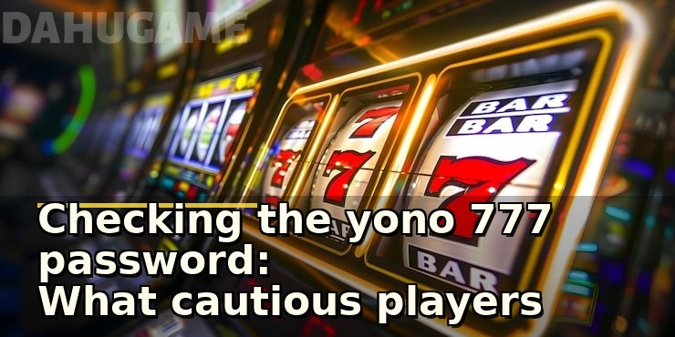 Checking the yono 777 password: What cautious players notice before logging in